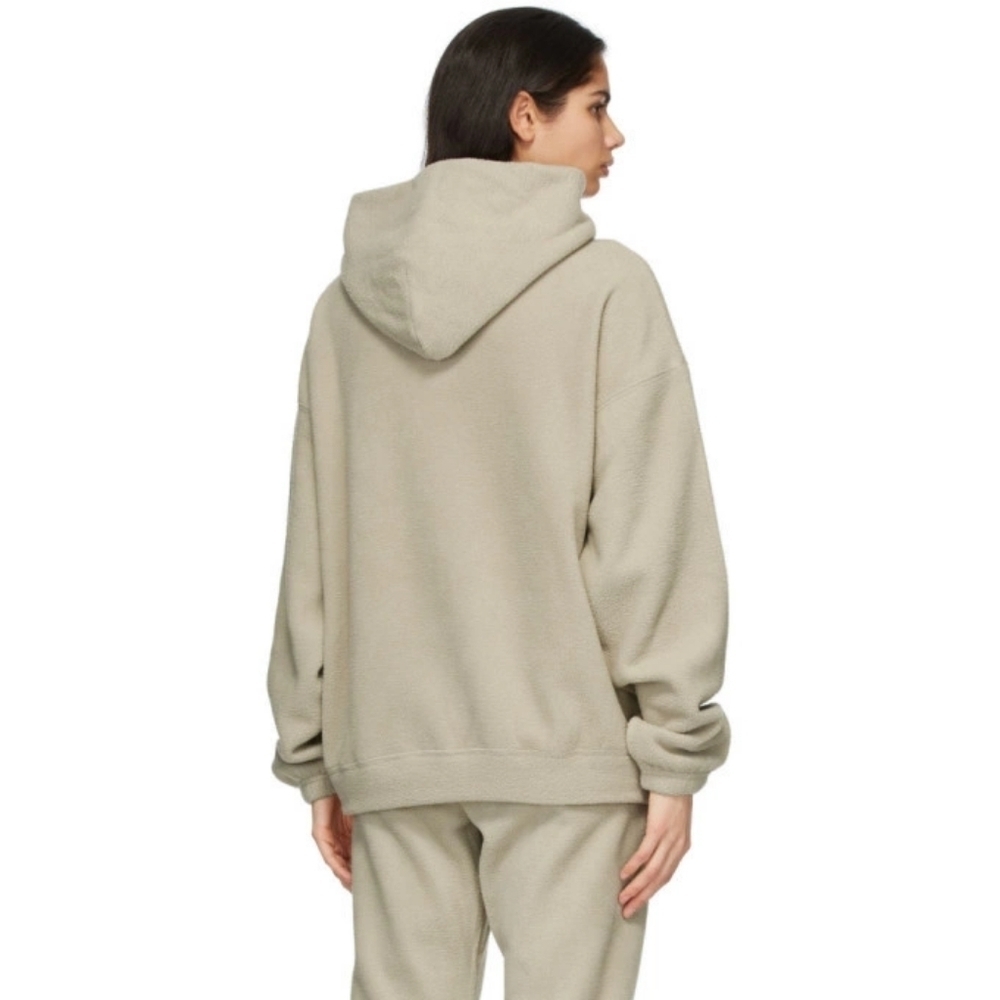 Essentials Polar Fleece Hoodie size XS oversized in EUC - Picture 3 of 13
